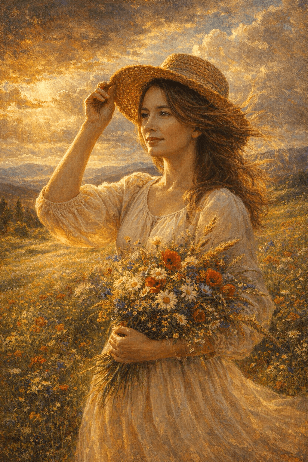 Referencia visual del estilo Campo Romántico